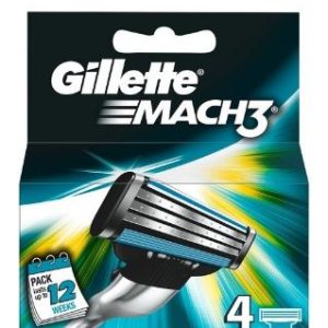 Gillette Mach3 Scheermesjes 4 stuks