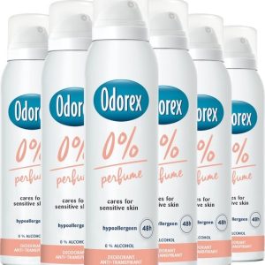 Odorex Odorex Deospray - 0% Parfum 150 ml. 6 x Voordeelpak