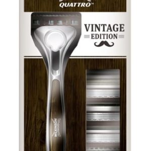 Wilkinson Wilkinson Quattro Vintage Scheermes + 4 Vervangbare scheermesjes