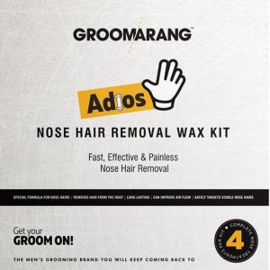 Groomarang Groomarang Adios Neushaar Verwijder - Wax Kit - Voor Hem - Incl. Benodigdheden
