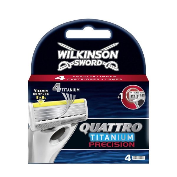 Wilkinson Wilkinson Quattro Titanium Precision Scheermesjes (4st.)