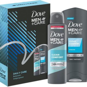 Dove Dove Men Clean Comfort Deospray 150ml & Douchegel 250ml