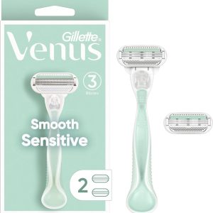 Gillette Gillette Venus Smooth Sensitive Scheermes houder + 2 scheermesjes