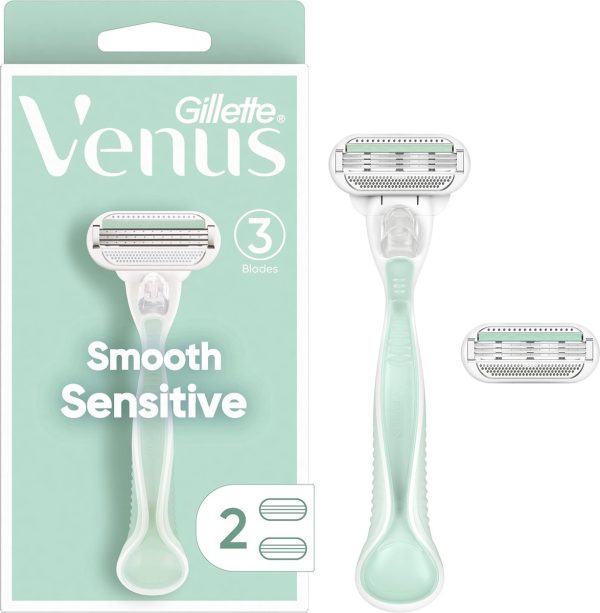 Gillette Gillette Venus Smooth Sensitive Scheermes houder + 2 scheermesjes