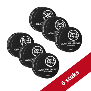 Red One RedOne Haarwax Maximum Control - Black Aqua 150ml Voordeelverpakking - 6 stuks