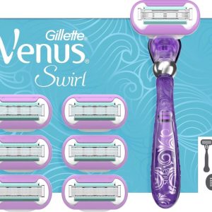 Gillette Gillette Venus Deluxe Smooth Swirl Scheersysteem Voor Vrouwen + 5 Scheermesjes