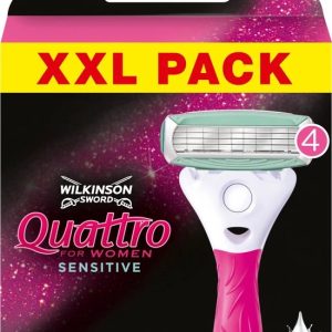 Wilkinson Wilkinson Sword Quattro For Women Sensitive Scheermesjes - 6 stuks