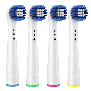 Huismerk Universele Opzetborstels voor de Oral-B Superior Clean blue - 4st