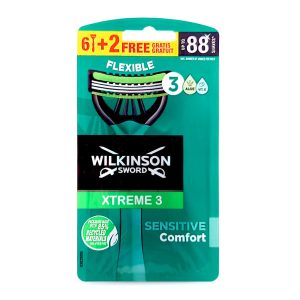 Wilkinson Wilkinson Xtreme 3 Sensitive Comfort Wegwerpscheermesjes - 8 stuks