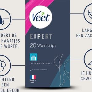Veet Veet Expert Ontharingsstrips Lichaam & Benen - 20 stuks