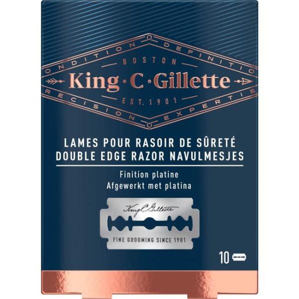 Gillette King C. Gillette Double Edge Safety Razor 10 Mesjes