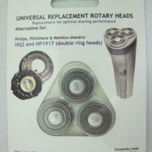 Huismerk Universele scheerkoppen HQ2 en HP1917 Double ring heads
