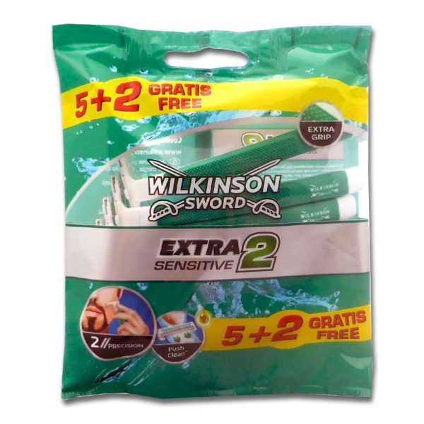 Wilkinson Wilkinson Extra 2 Sensitive Wegwerpmesjes - 7 Stuks