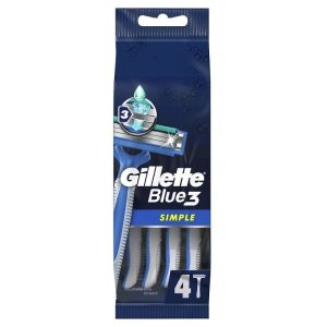 Gillette Gillette Blue 3 Simple Wegwerp Scheermesjes voor Mannen - 4 stuks