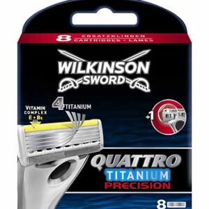 Wilkinson Quattro Titanium Precision scheermesjes 8 stuks