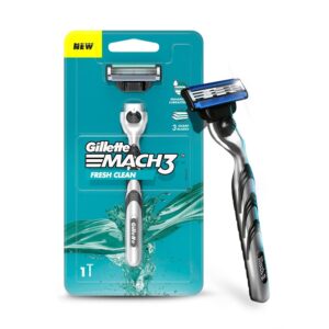 Gillette Gillette Mach3 Handle + 1 Razor Blade Fresh Clean