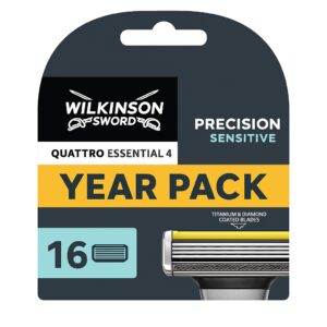 Wilkinson Wilkinson Sword Quattro Titanium Sensitive - 16 scheermesjes voordeelpack