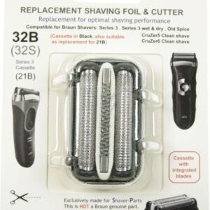 Huismerk Universeel Scheerblad Series 3 32B black Cassette series 3
